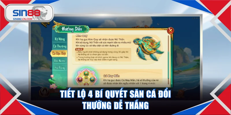 Tiết lộ 4 bí quyết săn cá đổi thưởng dễ thắng